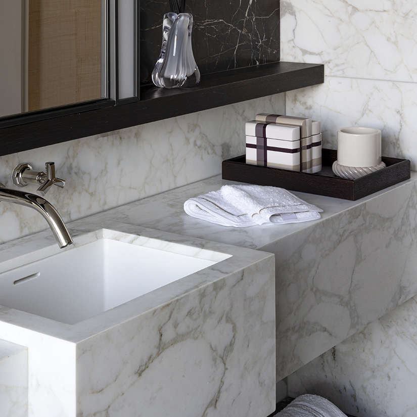 Details of a master bedroom